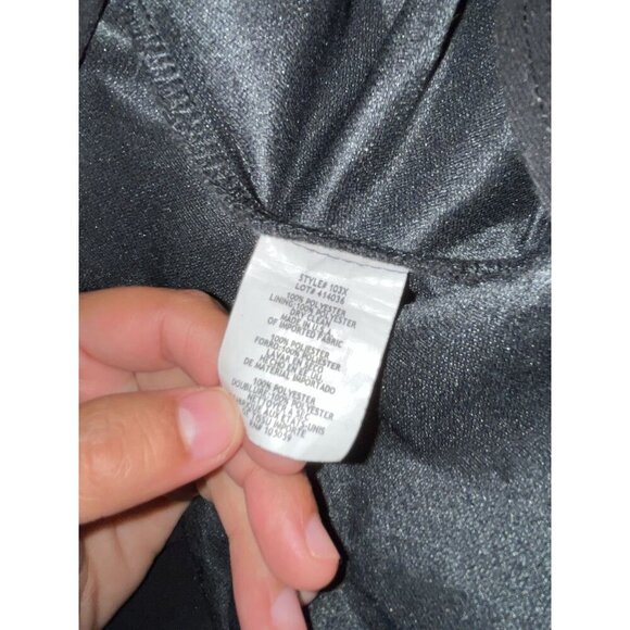 Xscape Bla Striped Cap Sleeve Women's Evening Dress Gown Size 2 - Picture 9 of 9